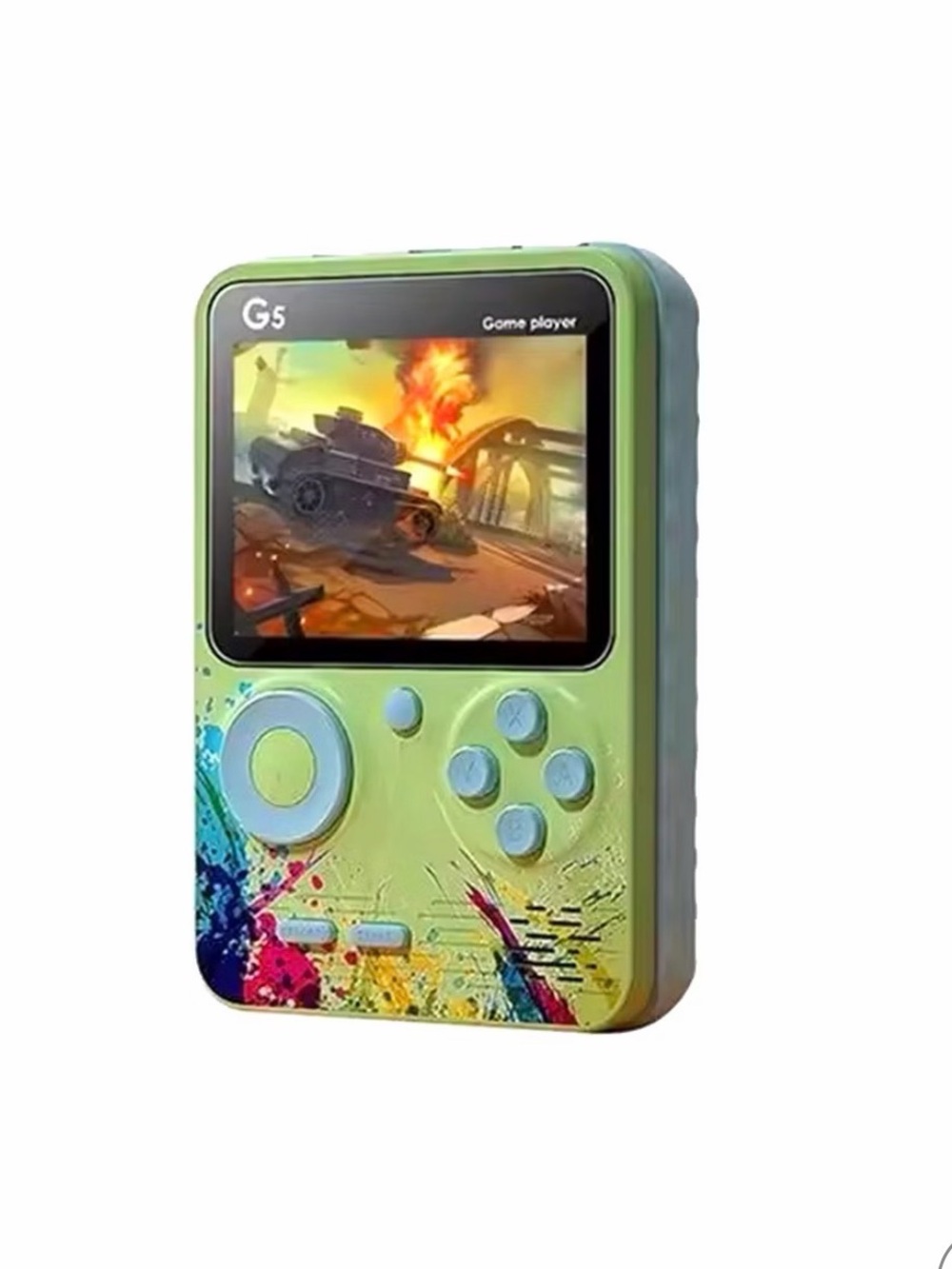 Green Handheld Game Player - Portable Retro Gaming